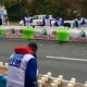Verpflegungsstand bei Frankfurt Marathon